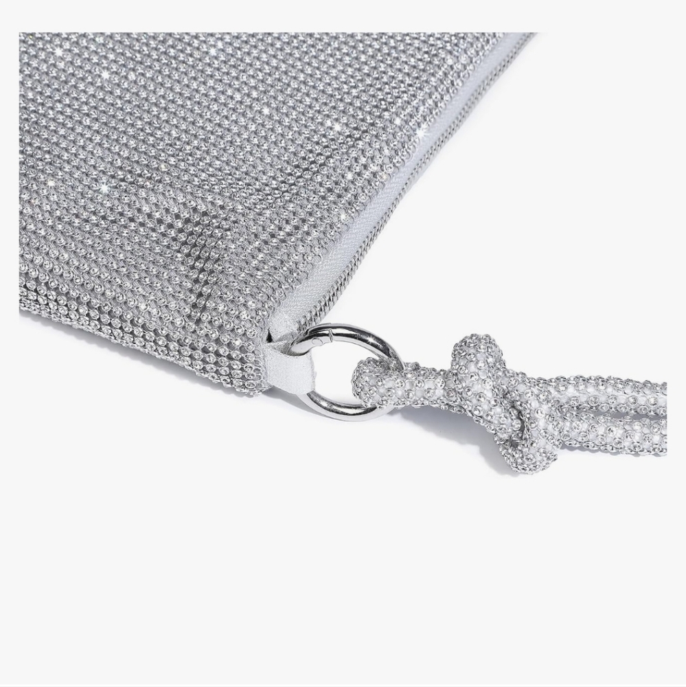 Elegant Silver Rhinestone Women's Bag - Picture 7 of 16